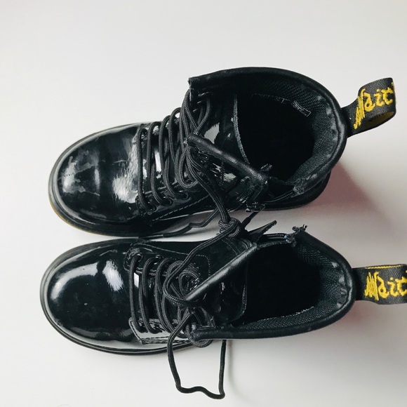 DR. MARTENS Bouncing Soles Patent Leather Boots - Picture 4 of 6